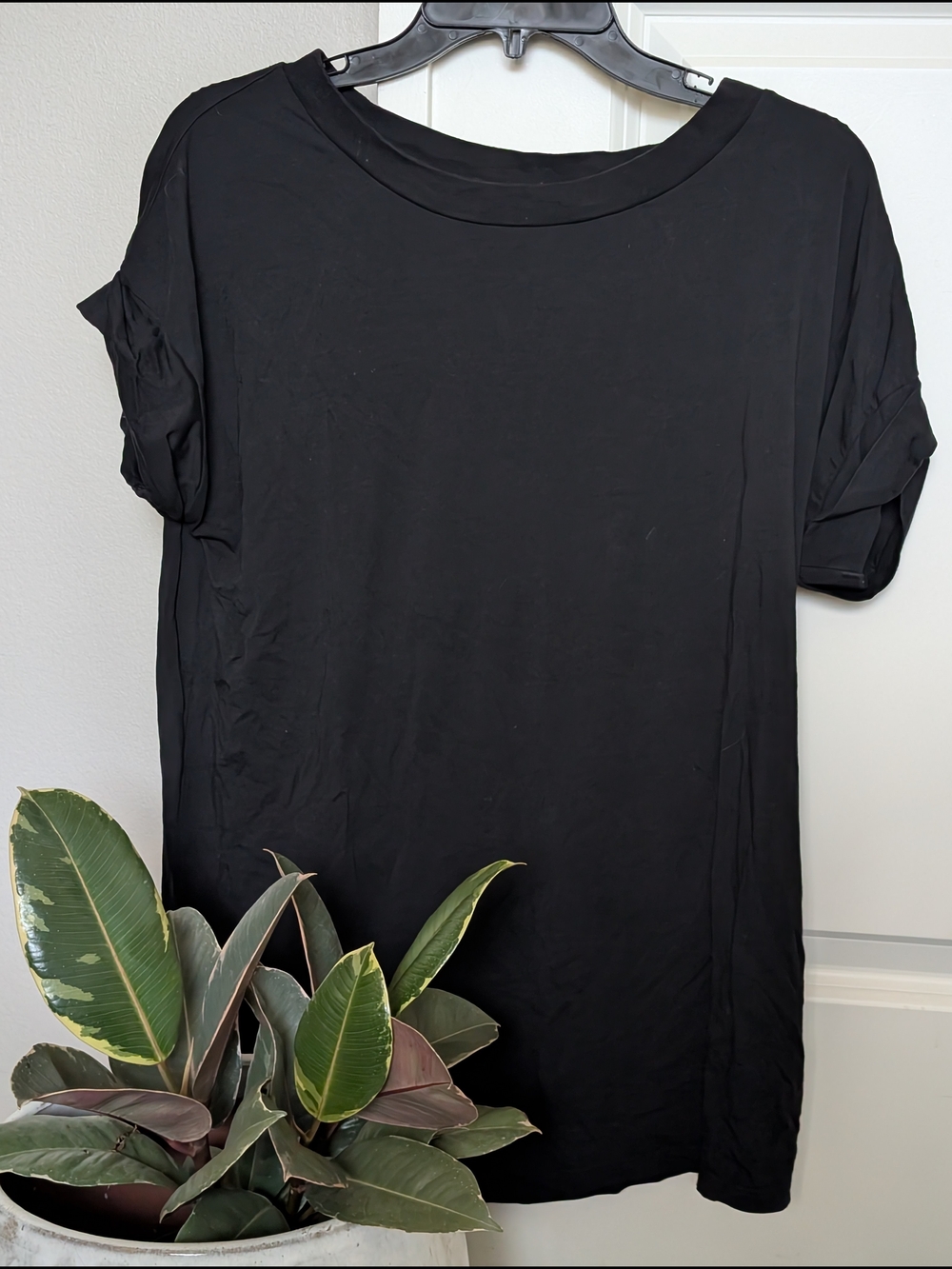 All Saints Black Short Sleeve Crewneck Tee